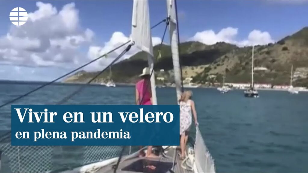 Familia en velero y en confinamiento
